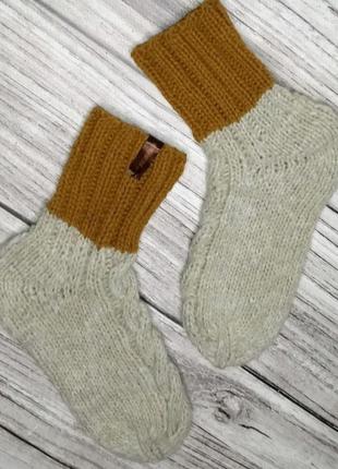 Дитячі вовняні шкарпетки 27-28 р- теплі шкарпетки - шкарпетки на 4-5 років1 фото