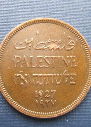 Монета 1 мілс палестина 19272 фото