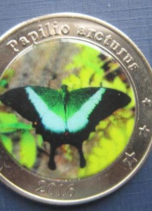 Монета 1 долар західна нуса-тенггара (індонезія) 2017 фауна ме...