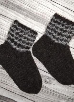 Толстые шерстяные носочки 30-31 р - домашние носки - носки на 6 лет2 фото
