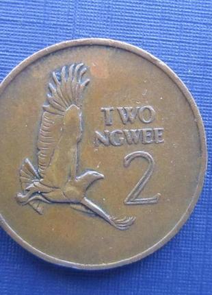 Монета 2 нгвессіям 1968 фауна птиця