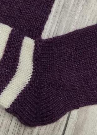 Вязаные носки для дома - теплые носки 38-39р - красивые женские носки3 фото