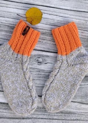 Дитячі вовняні шкарпетки 31-32 р- теплі шкарпетки - шкарпетки на 6-7років1 фото