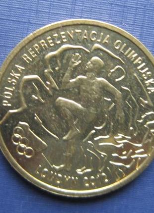 Монета 2 златих польща 2012 спорт олімпіада лондон