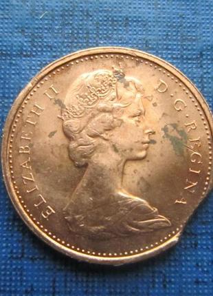 Монета 1 цент канада 1974 шлюб монетного двору выкус2 фото