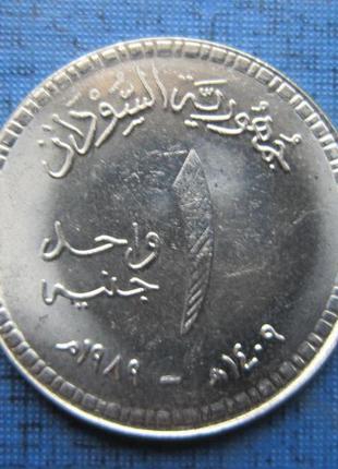 Монета 1 фунт судан 1989 стан