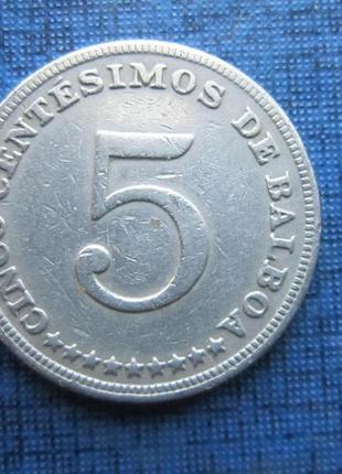 Монета 5 чентезимо бальбоа панама 1970 1966 два роки ціна за 1...