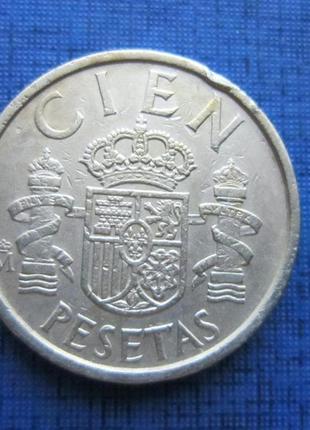 Монета 100 песет іспанія 1986 1985 1989 три роки ціна за 1 монету
