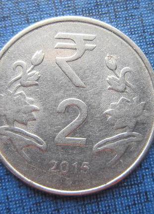 Монета 2 рупії індія 2015 нойда