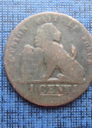 Монета 1 сантим бельгія 1882 belges