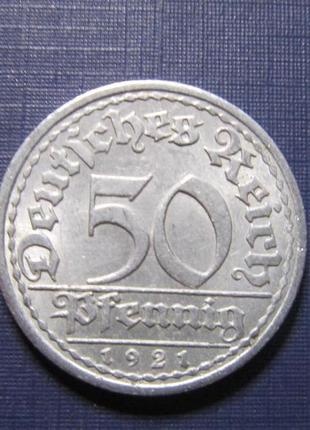 Монета 50 пфенігів німеччина 1921 а 1921 d 2 роки ціна за 1 мо...