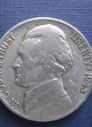 Монета 5 млн сша 1943 р срібло нечастота
