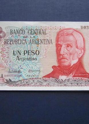 Банкнота 1 песо рії 1983-1984 inc прес