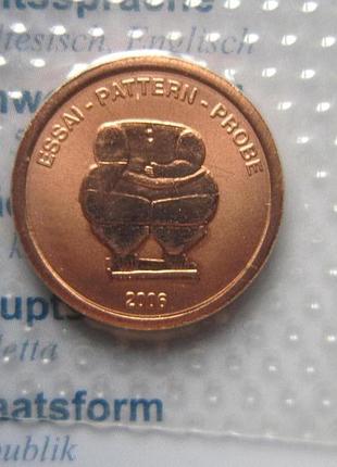 Монета 1 євроцент мальта 2006 проба європробата антикваріат un...