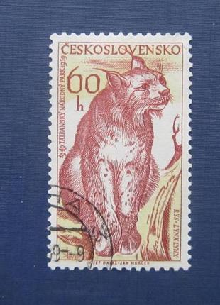 Марка чохословакція 1959 фауна гарш