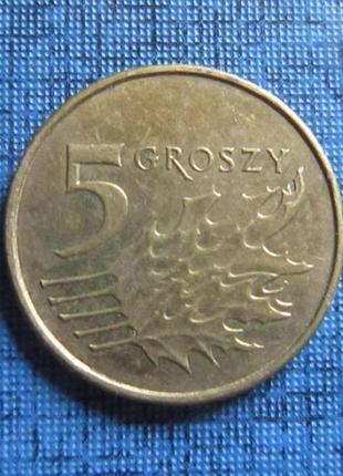 Монета 5 грошів польща 2011