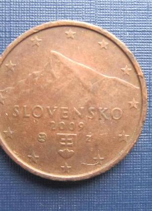 Монета 2 євроценти словаччина 2009