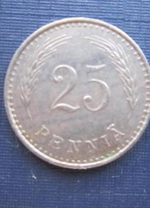 Монета 25 пенні фінляндія 1928