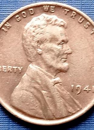 Монета 1 цент сша 1941 1945 линковиння пшеничний 2 дати ціна з...