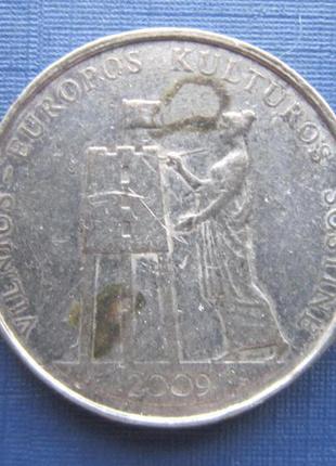 Монета 1 литва 2009 європейська культура нечастотна