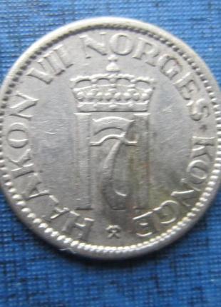 Монета 50 ері норвегія 1957 1953 два роки ціна за 1 монету4 фото
