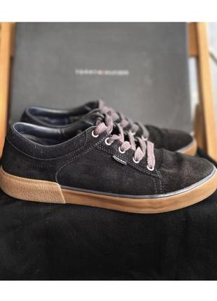 Мужские кеды обуви брендовое оригинал бренд tommy hilfiger замшевые 42 размер1 фото