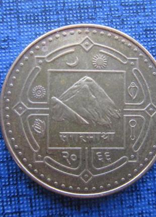 Монета 1 рупія непал 2009 карта