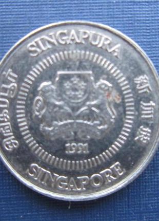 Монета 10 центів сінгапур 19872 фото