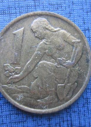 Монета 1 крона чехословаччина чсср 1962