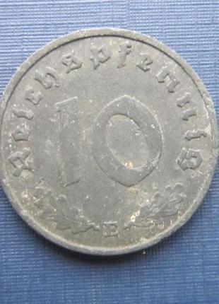 Монета 10 пфеннігів німеччина 1941 е цинк рейх свастика