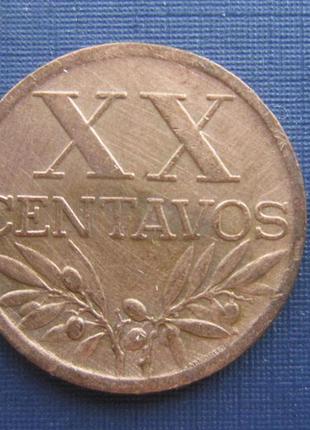 Монета 20 синтаво португалія 1949