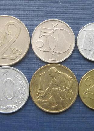 6 монет чохословакція — один лотом гарний початок колекції