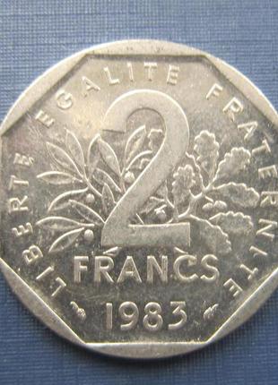 Монета 2 рейха франція 1983