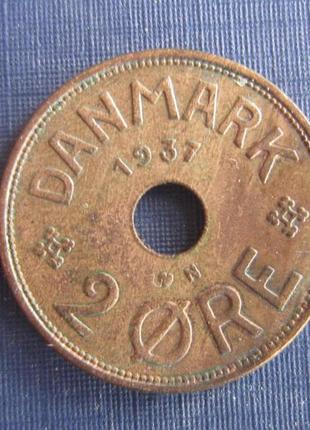Монета 2 ере данія 1937
