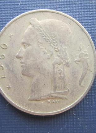 Монета 1глад бельгія 1960 французький тип