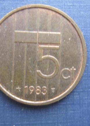 Монета 5 08 нідерланди 1983
