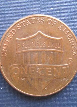 Монета 1 цент сша 20112 фото