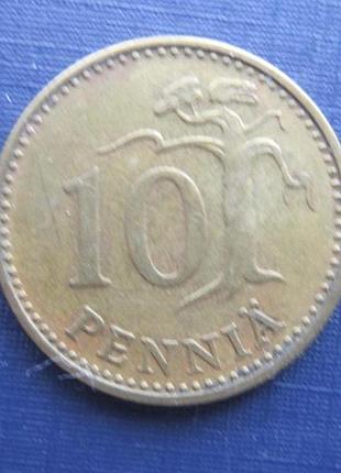 Монета 10 пенні фінляндія 1963