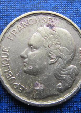 Монета 10 франків франція 1951 в фауна півень2 фото