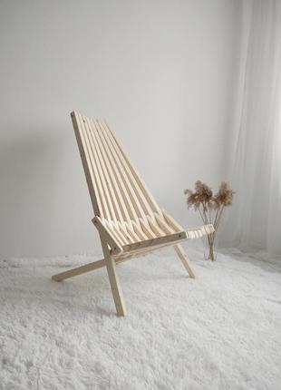 Крісло лежак стільчик дерев'яний ручна робота