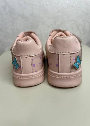 Кроссовки кеды детские розовые недорого 22 размер5 фото