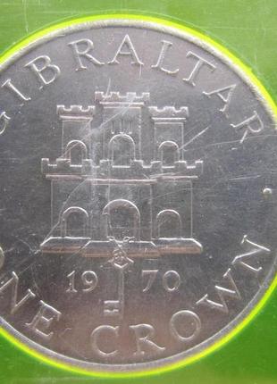 Монета 1 кронагінадянин великобританія 1970 у боксі