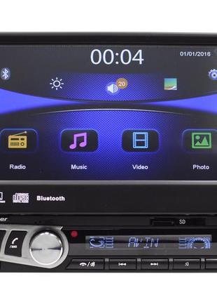 Pioneer m706l автомагнітола 1din з виїзним екраном 7" bluetoot...