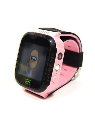 Smart watch f1 дитячий годинник з камерою кнопкою sos (рожевий)