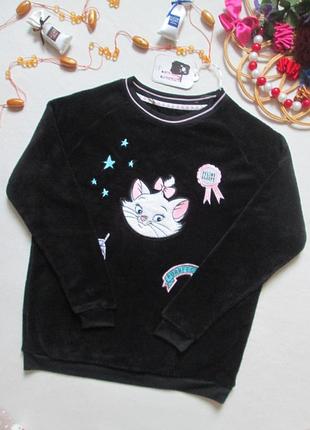 Чудова плюшева тепла кофта меховушка свишот з котиком disney primark