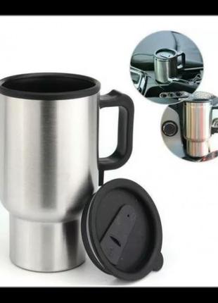 Термокухоль electric mug автомобільний кухоль з підігрівом ele...2 фото