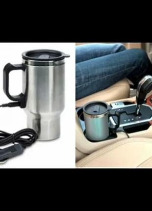 Термокухоль electric mug автомобільний кухоль з підігрівом ele...5 фото