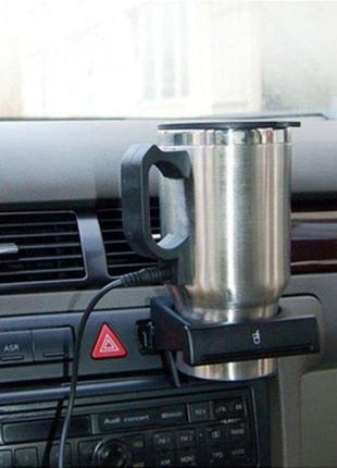 Термокухоль electric mug автомобільний кухоль з підігрівом ele...8 фото