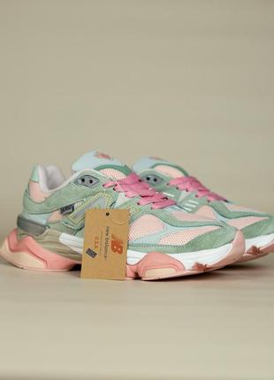 Женские кроссовки new balance 9060 light green pink кроссовки консульт желанс женски массивная подошва5 фото