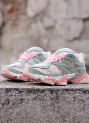 Женские кроссовки new balance 9060 light green pink кроссовки консульт желанс женски массивная подошва7 фото